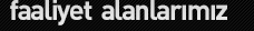 Faaliyet AlanlarÄ±mÄ±z